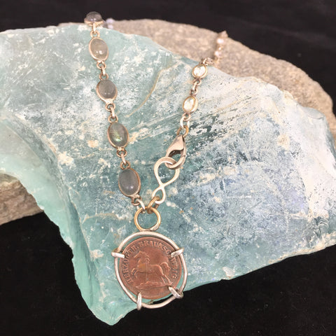 Horse Penny Necklace
