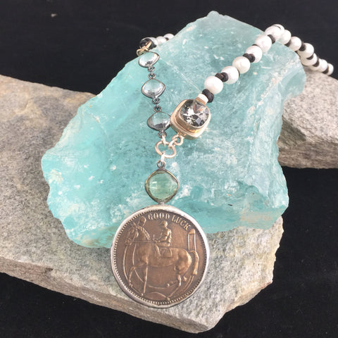 GOOD LUCK MEDAL NECKLACE