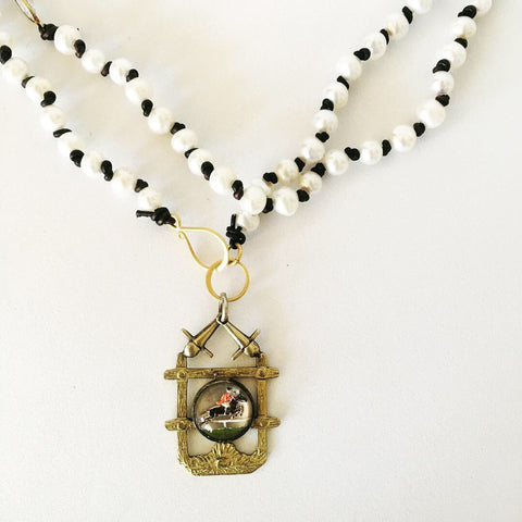 Vintage Intaglio Necklace