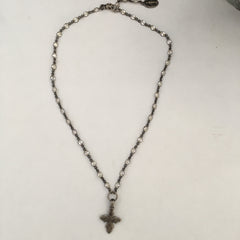 Tiny Coptic Cross Necklace