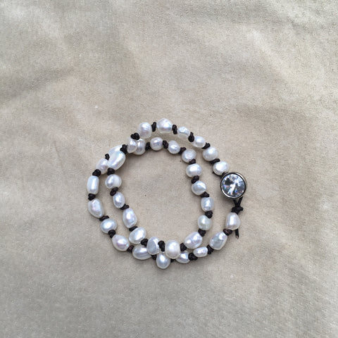 DOUBLE WRAP PEARL BRACELET