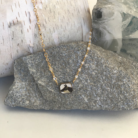 TINY INTAGLIO NECKLACE