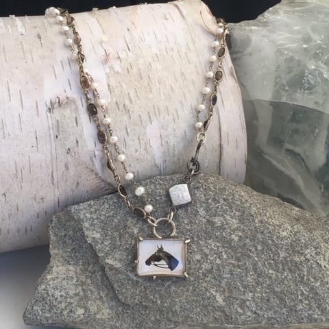 Intaglio Charm Necklace