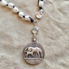 MARE AND FOAL NECKLACE