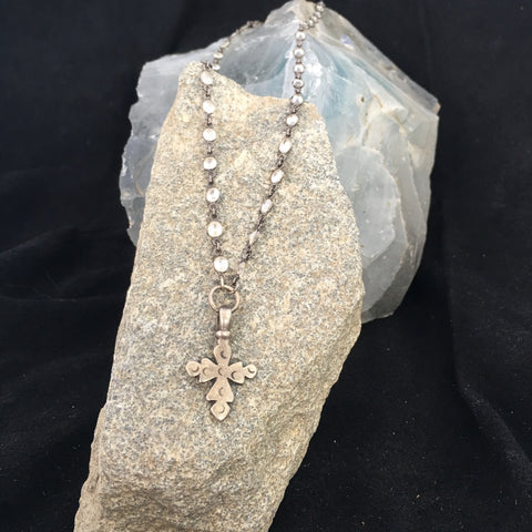 Tiny Coptic Cross Necklace
