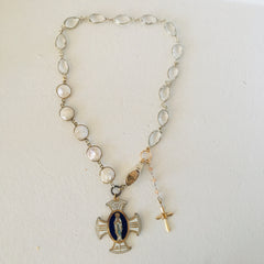 Enameled Catholic charm Necklace