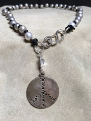 Peace with Pearls Necklace