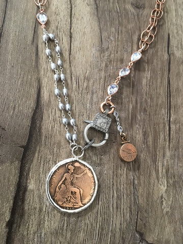 1902 English Penny Necklace