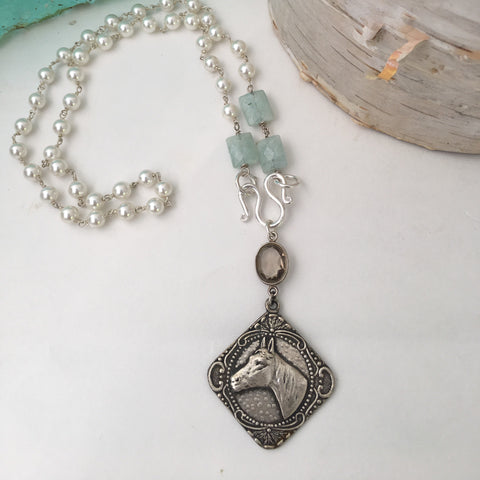 Vintage Equestrian pendant
